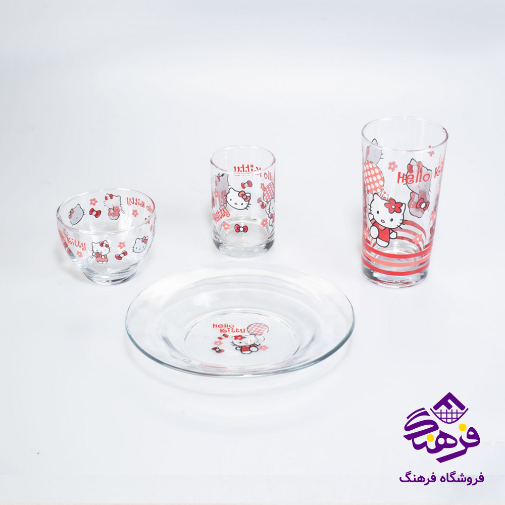 سرویس کودک کورالو 4پارچه چاپی کادو کاوه (6دک)