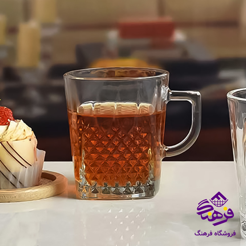نیم لیوان اکسپرس دسته دار کادو کاوه (6دک)
