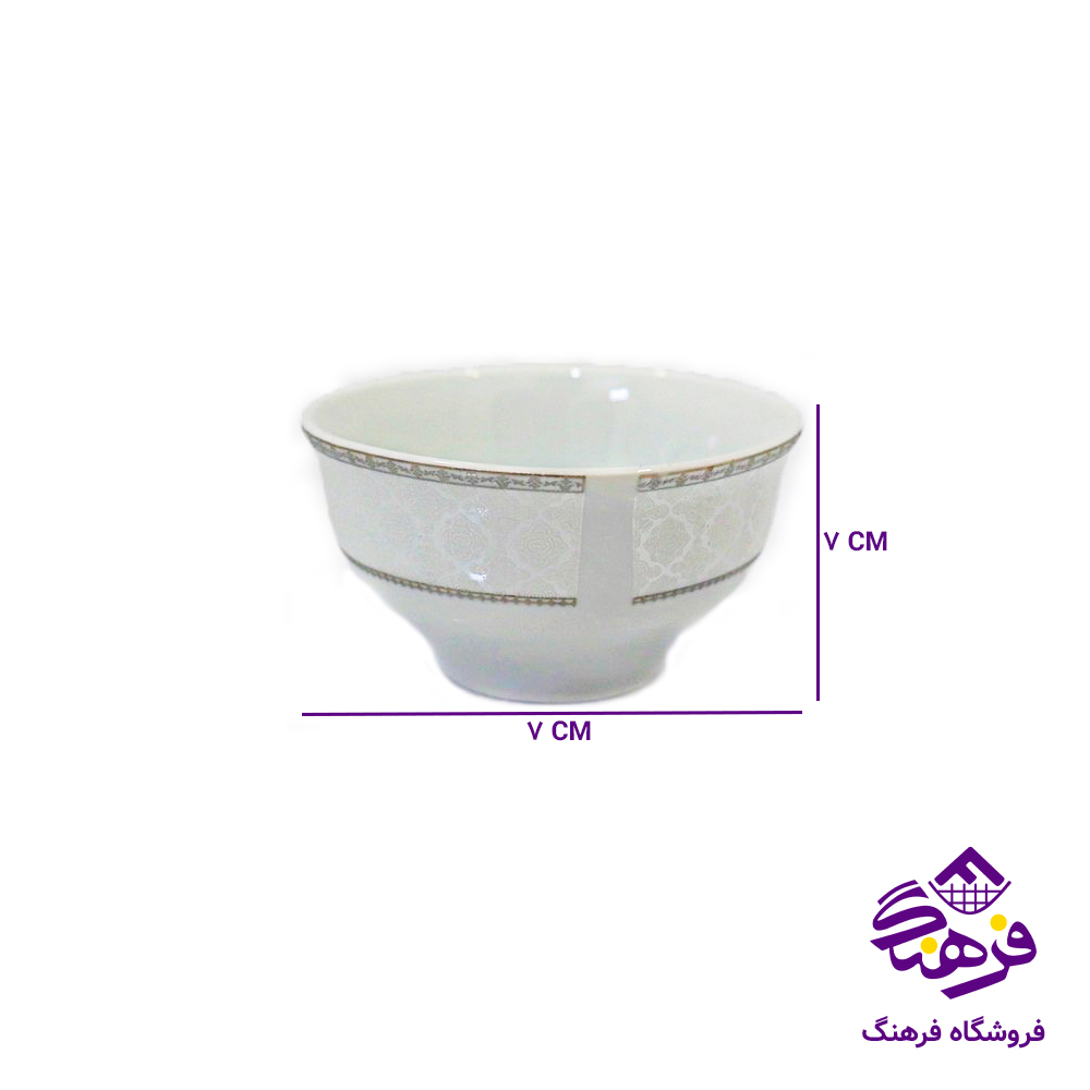 پیاله ترشی پارس 1803 پلاتین گرد 03 12دک