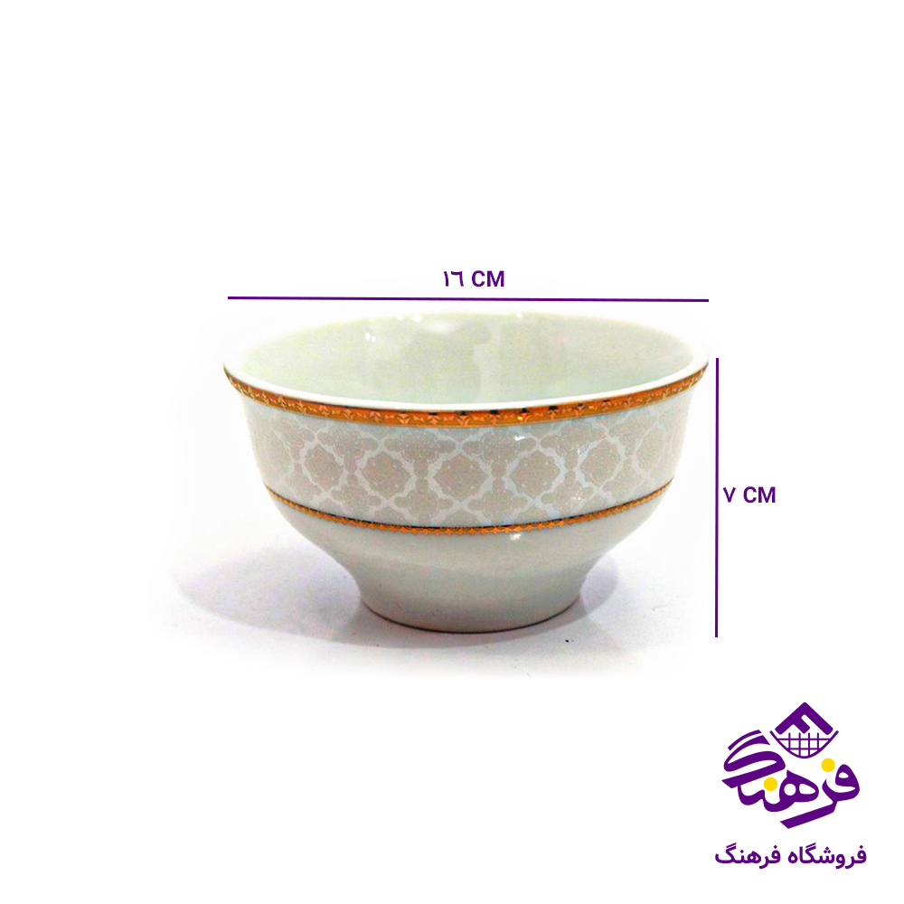کاسه ابگوشت پارس 1806 طلایی گرد 07 8دک
