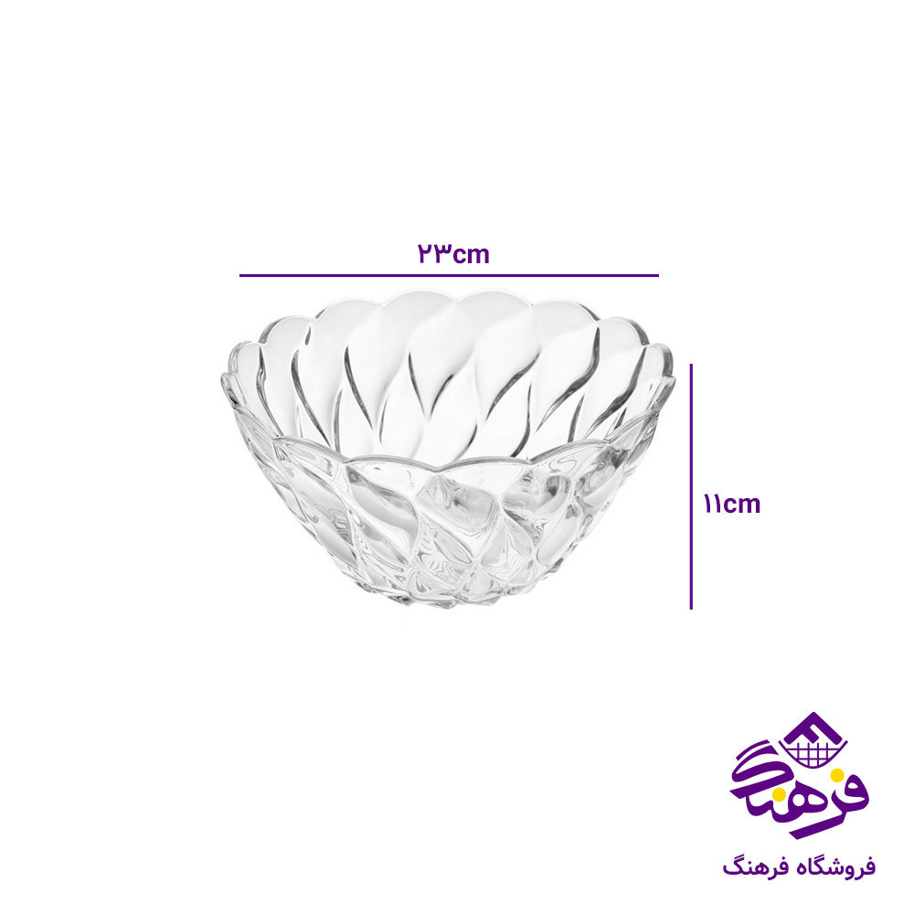 کاسه اصفهان فلورانس بزرگ-(6دک)