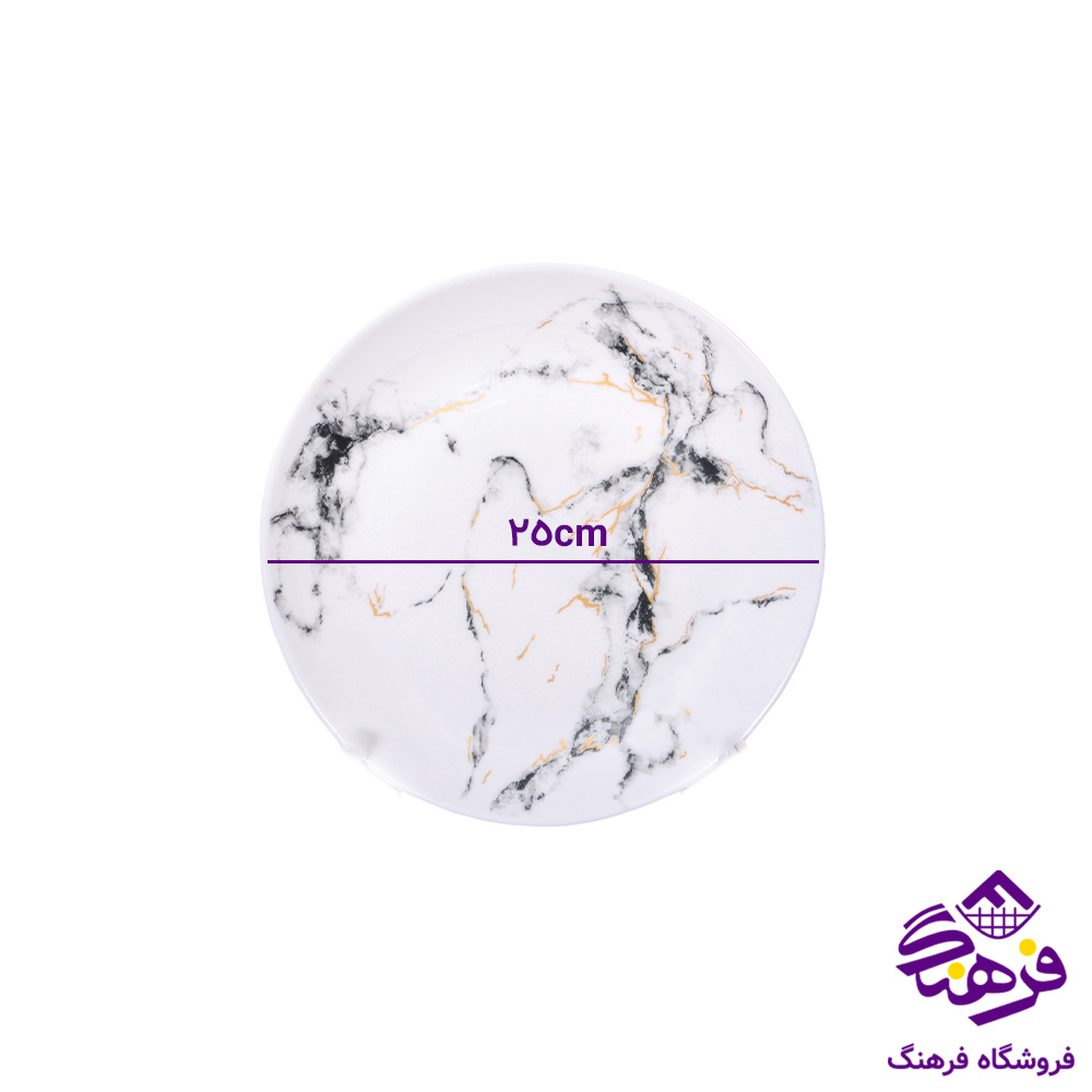 برنج ديوالي ماربل مشکي گلدن اپال 6دک