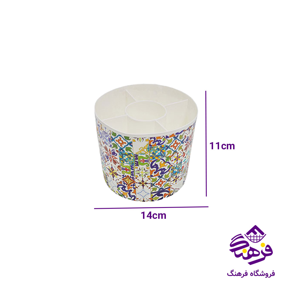 جاقاشق چاپدار گرد گلدپلاست