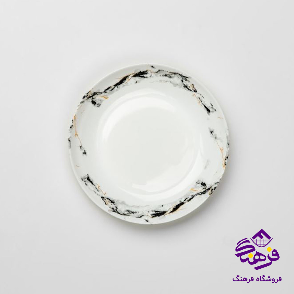 خورشت خوری دیوالی گلدن اپال مدل ماربل مشکی 