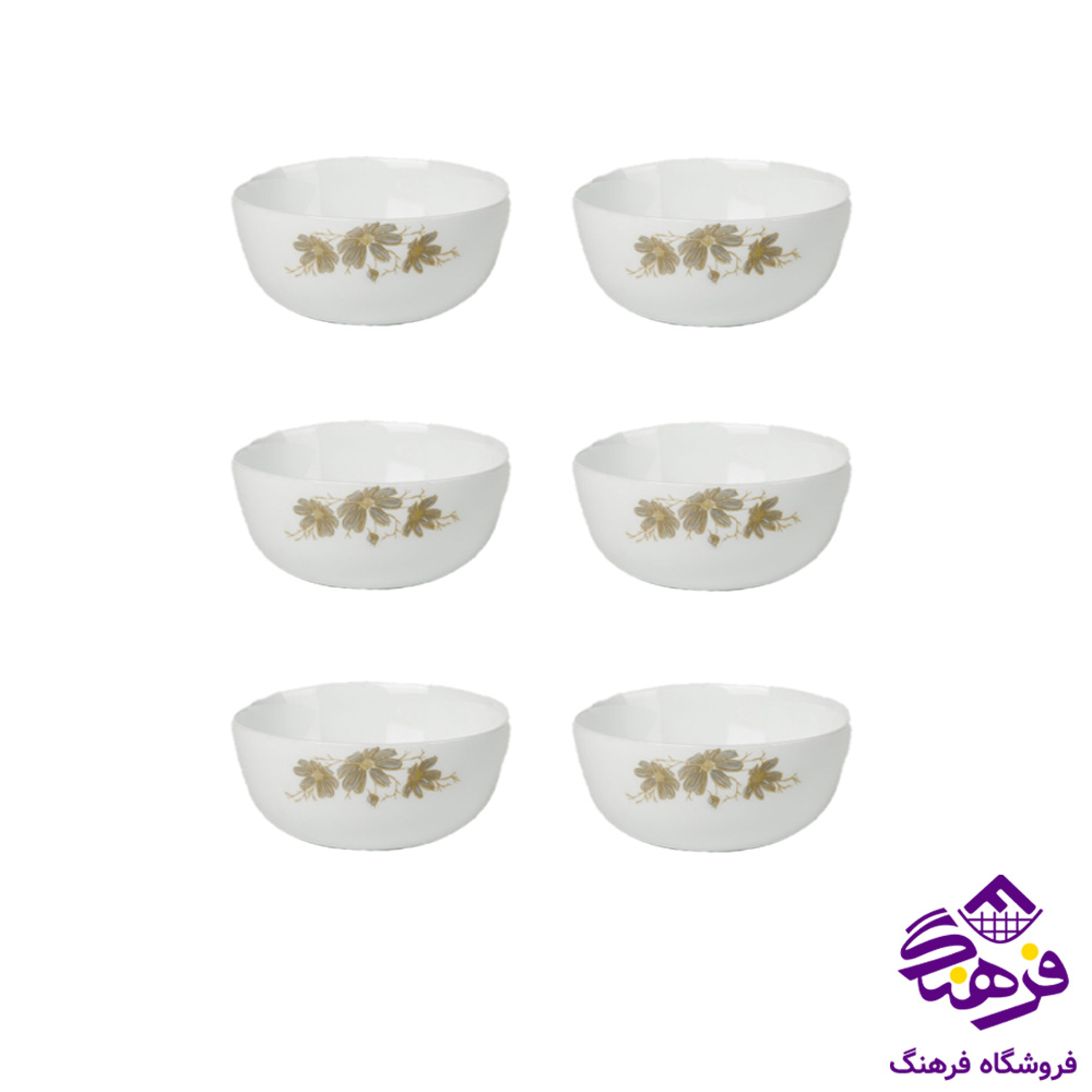 پياله ماست ديوالي شقايق طوسي گلدن اپال 8دک
