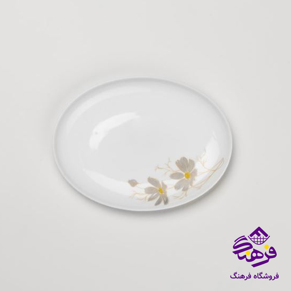 دیس بیضی دیوالی گلدن اپال مدل شقایق طوسی 