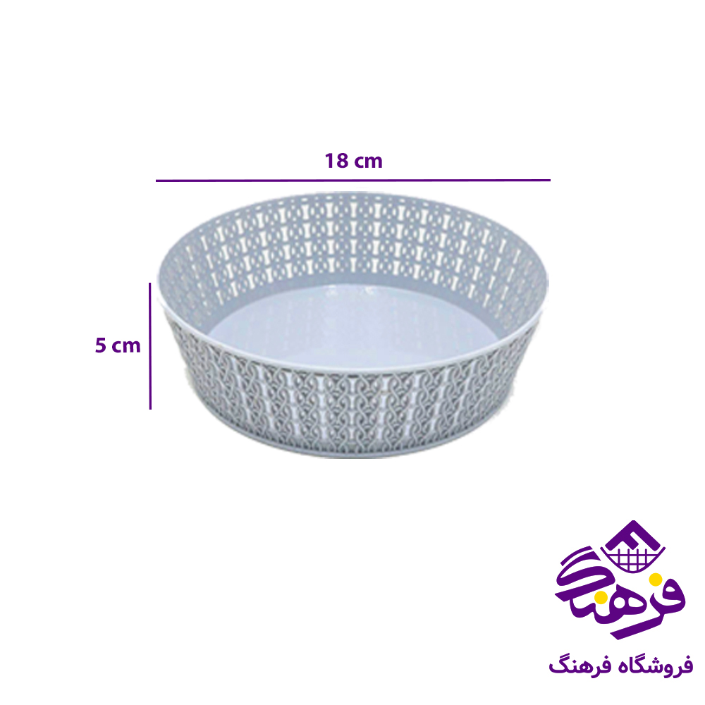 سبدمیوه بافت سایز 1 گرد گلد پلاست
