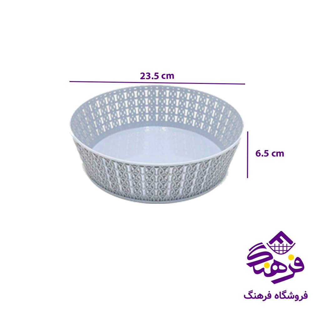 سبدميوه بافت سایز 2 گرد گلدپلاست