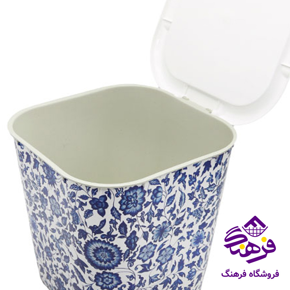 سطل دربدار چاپدار مربع گلد پلاست 110751