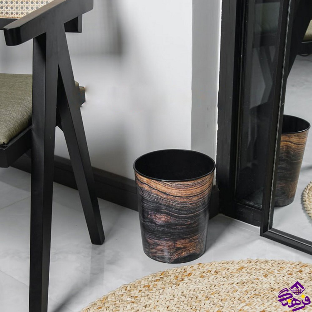 سطل کلاسیک چاپدار گرد گلدپلاست 110791
