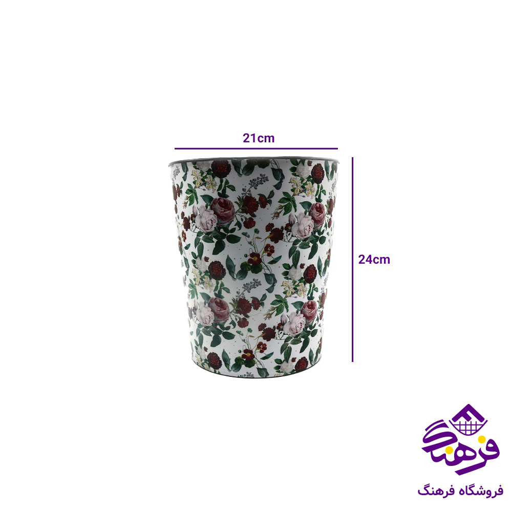 سطل کلاسیک چاپدار گرد گلدپلاست 110791