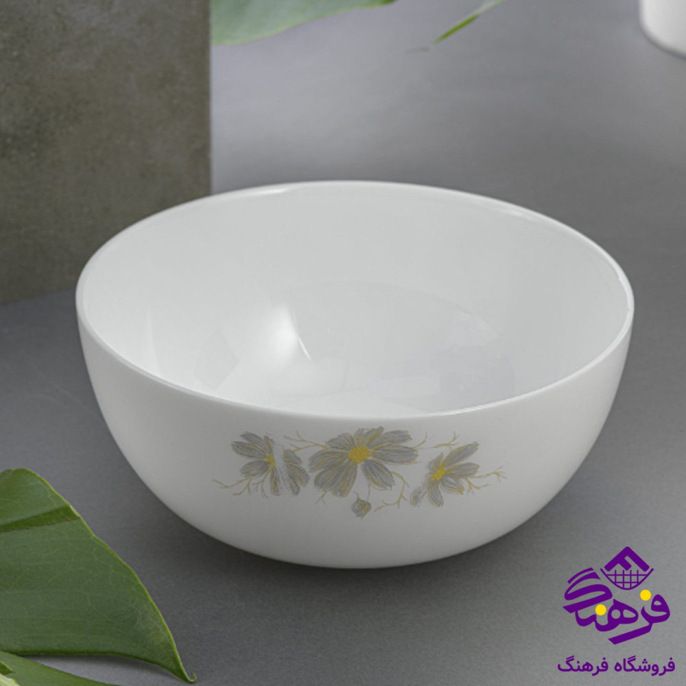 کاسه ابگوشت ديوالي شقايق طوسي گلدن اپال 6دک