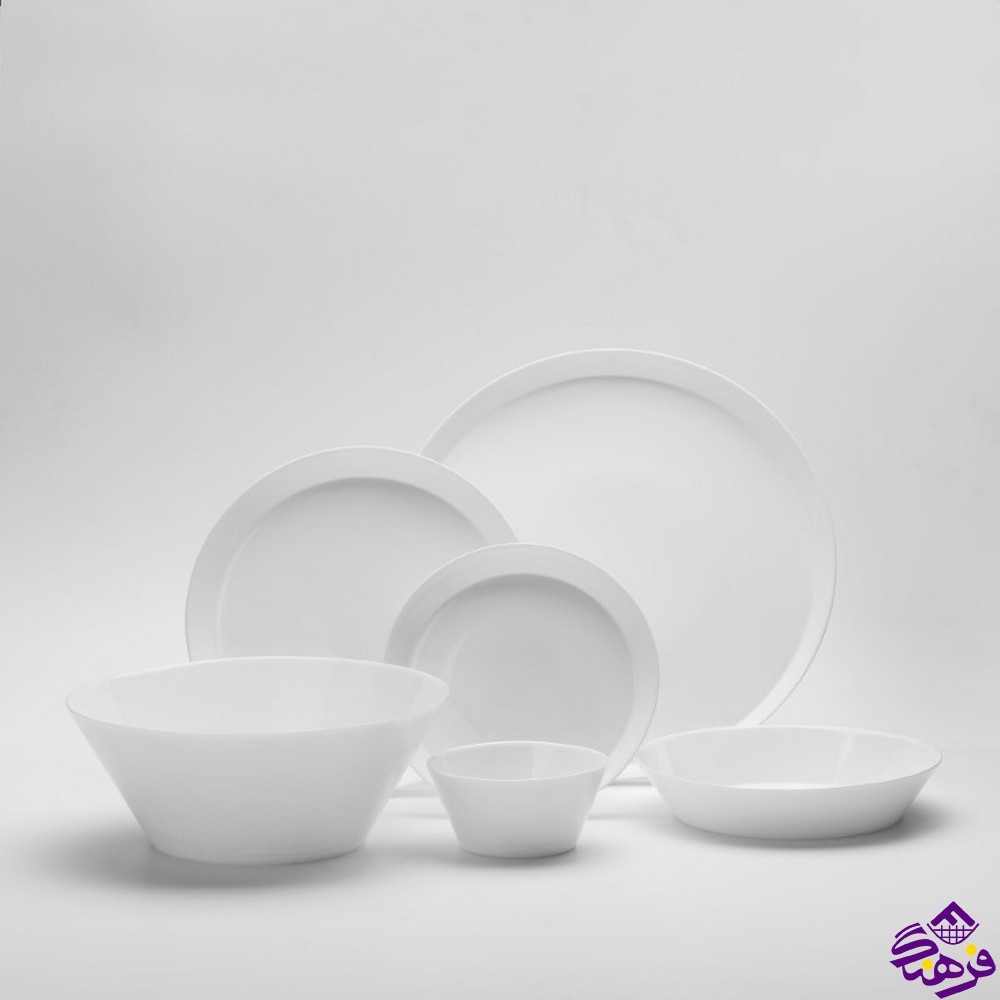 سرويس گلدن اپال 26پارچه ديوالي استراکچر سفيد