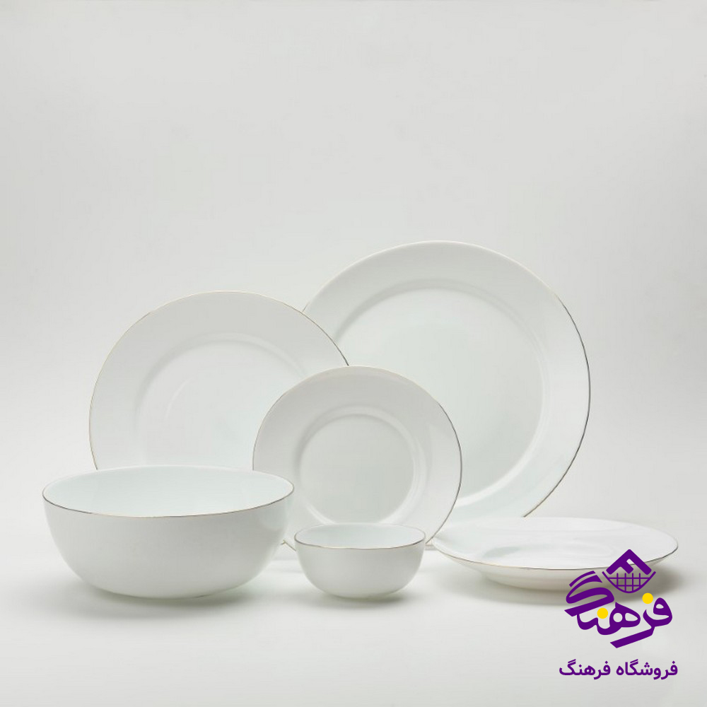 سرويس گلدن اپال 26پارچه بن لب طلا