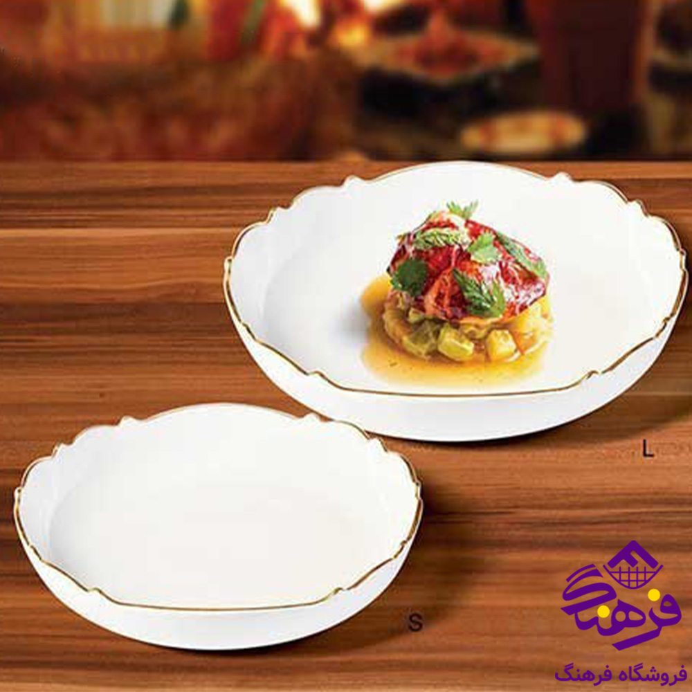 تابه گرد طرح موج بزرگ کد 315 لیمون چینی آراد