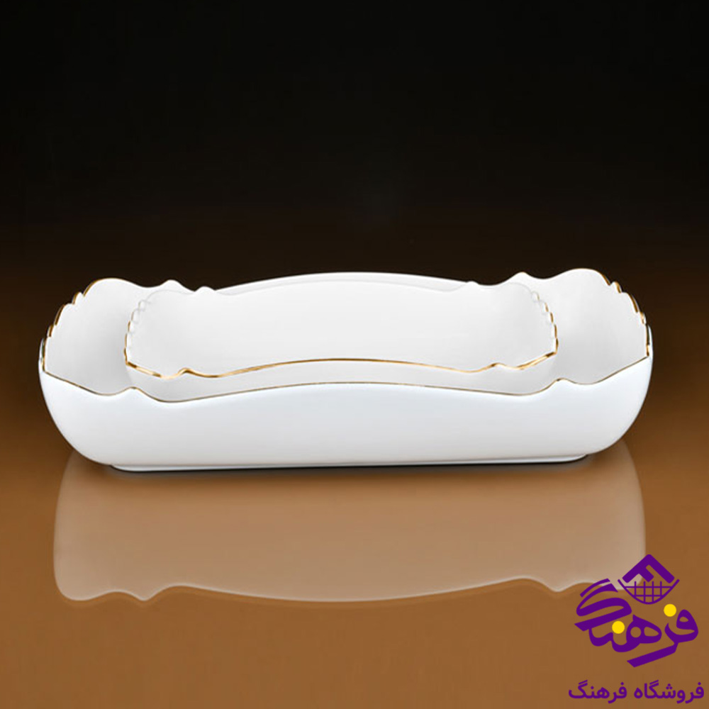 تابه مستطیل طرح موج بزرگ کد 316 لیمون چینی آراد