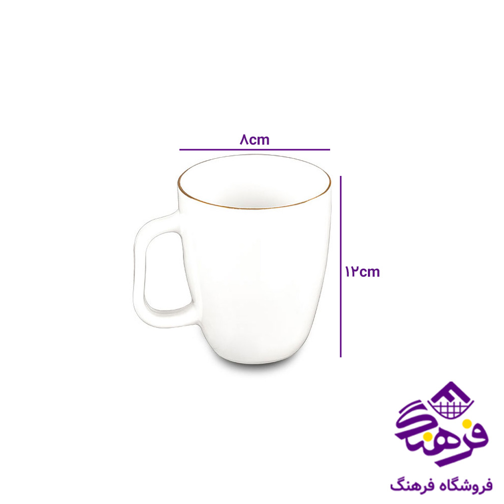 ماگ و زیر لیوانی لیموم مدل لوتوس کد 324