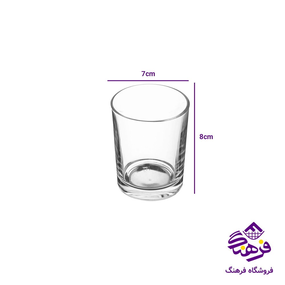 نیم لیوان بلور زنگان مدل اریزونا فله 1602 ( 72 عددی )