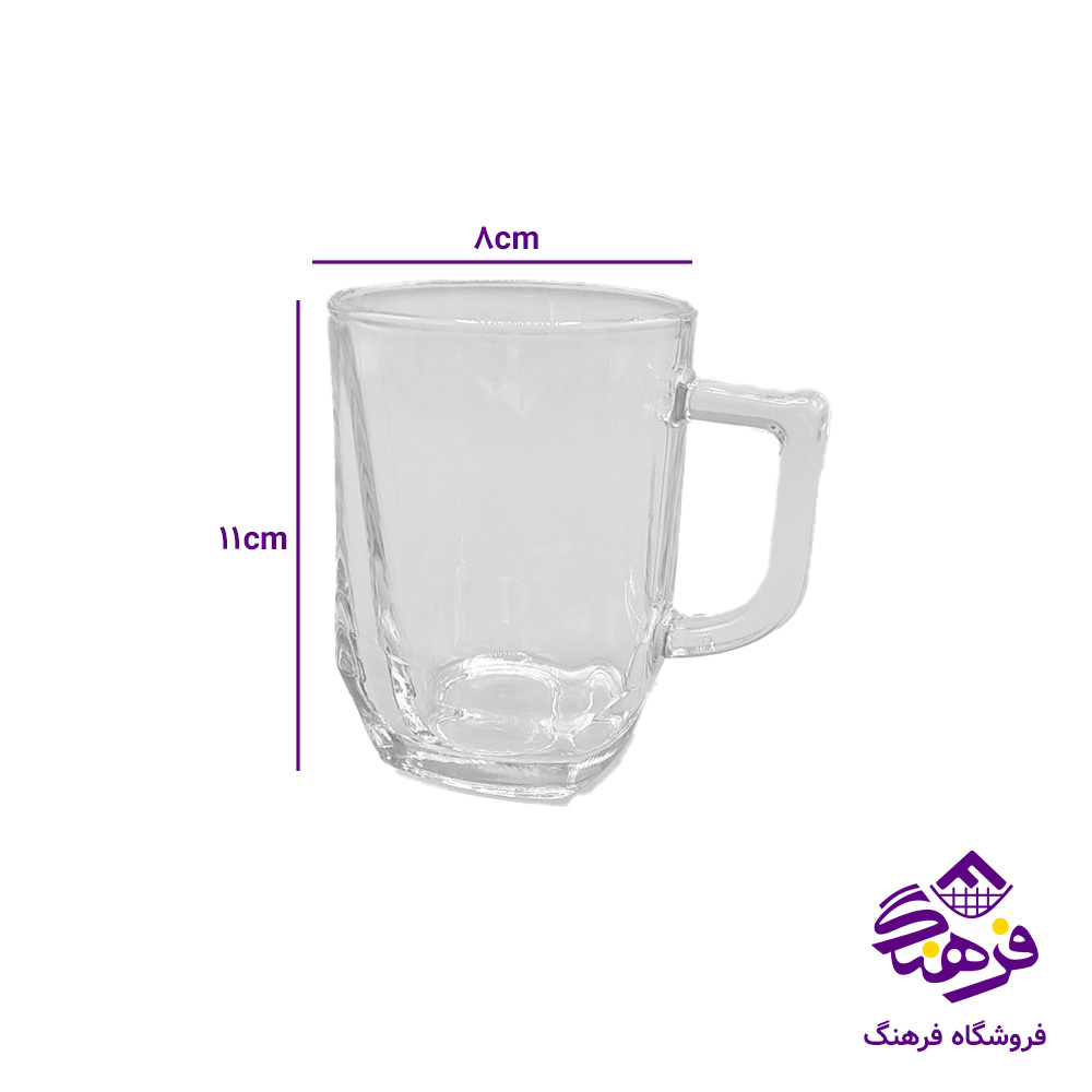 نيم ليوان زنگان اذين دسته دار کادو (8دک)