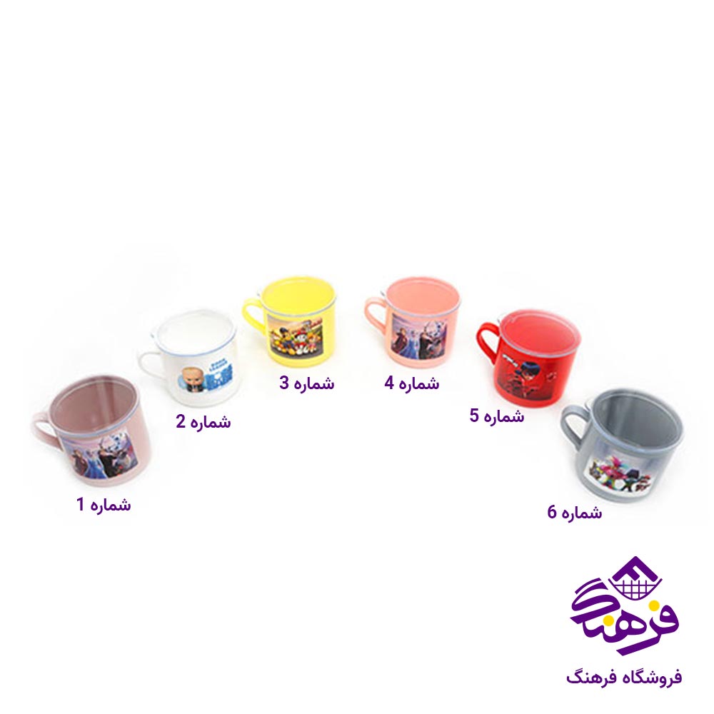 لیوان درب‌دار  پادیز مدل عروسکی 235