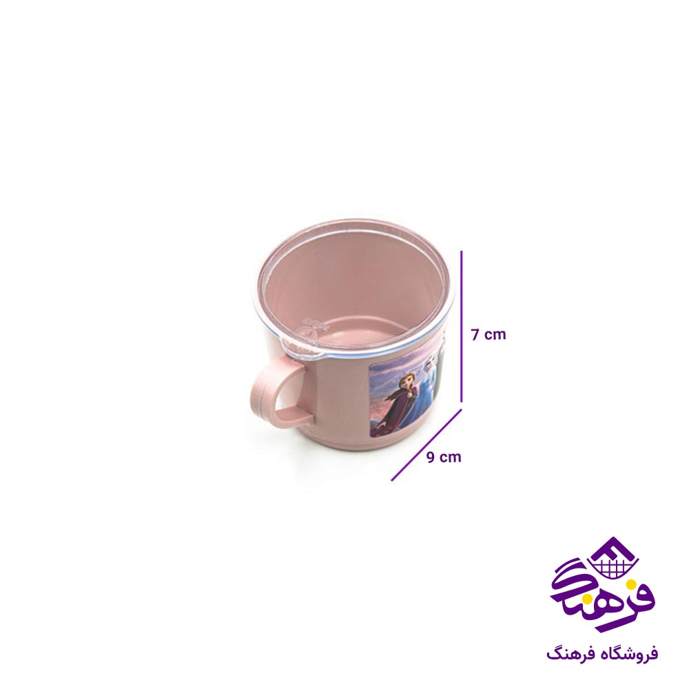 لیوان درب‌دار  پادیز مدل عروسکی 235