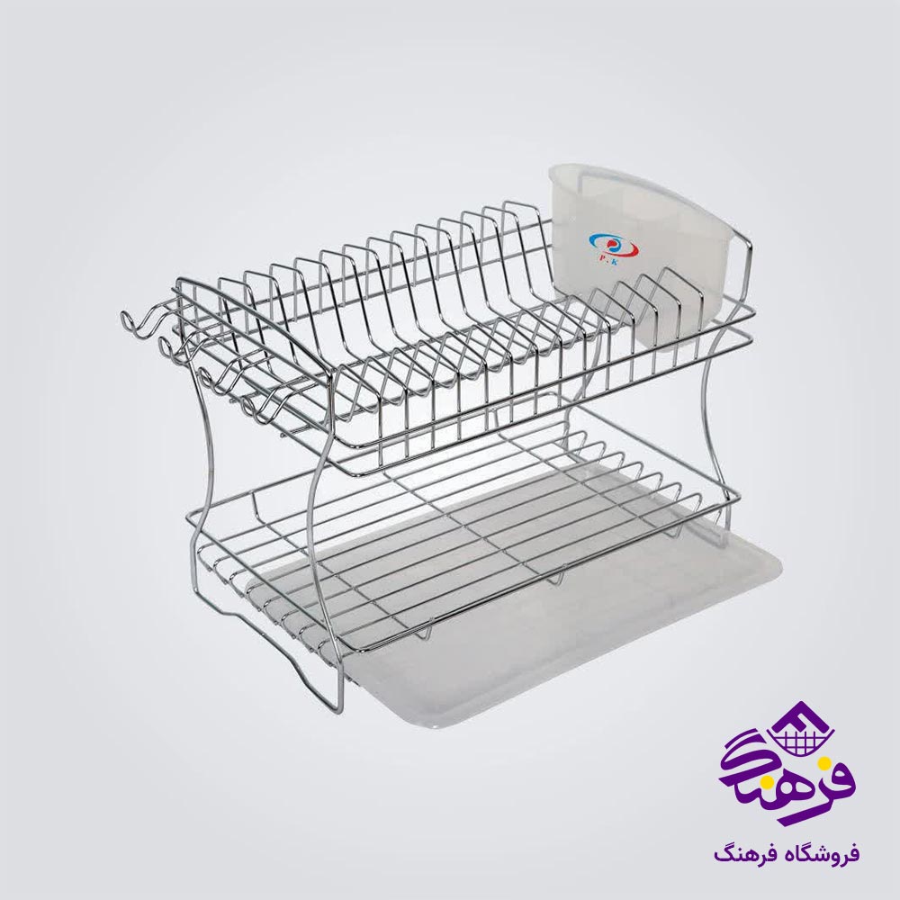 جاظرفی 2طبقه استیل پیشتاز کاوه مدل غزال کوچک 251