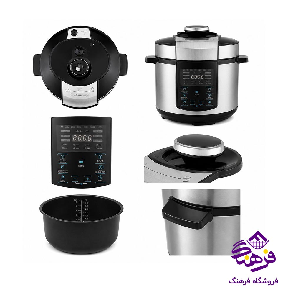مولتی کوکر MRS مدل 6090 (زودپز پلوپز) همه کاره