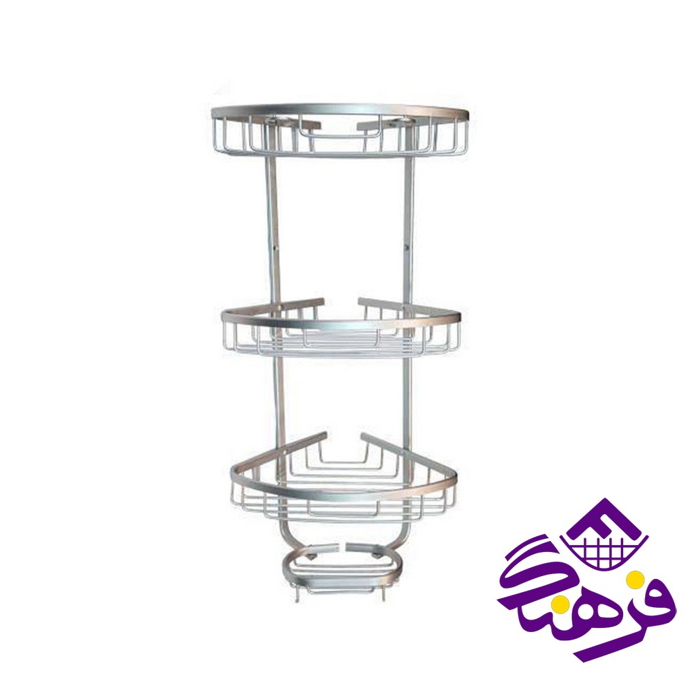 3گوش حمام فلاور 3ط کروم S-633