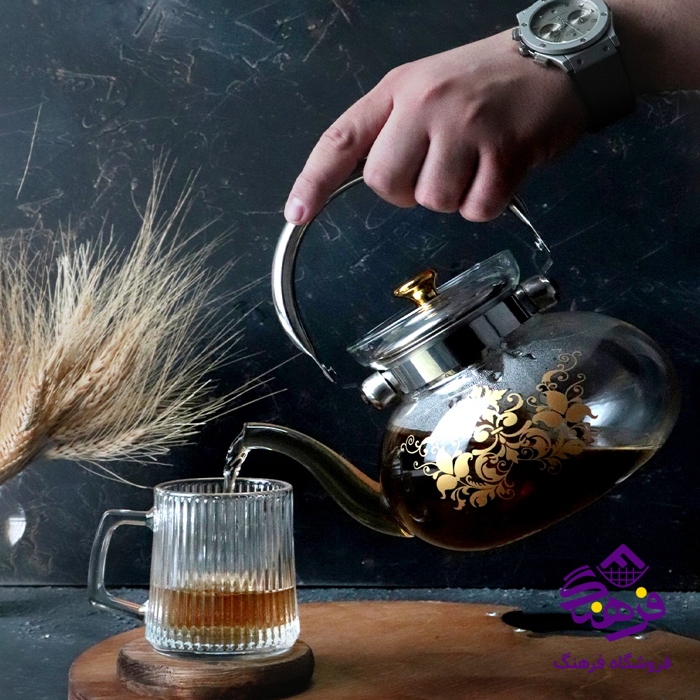 قوری پیرکس طرحدار 1600میل