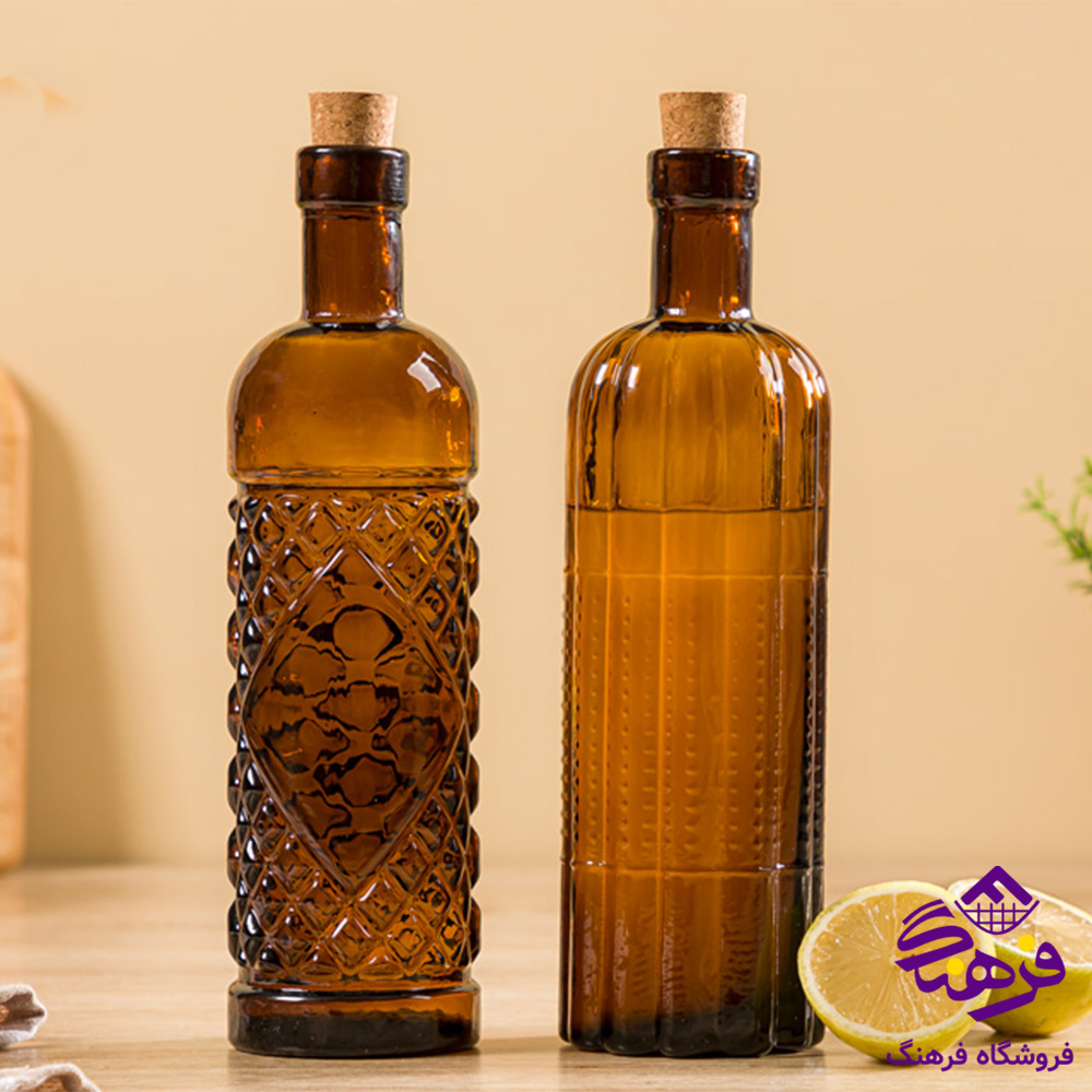 بطري ابليمو درب چوبي پنبه اي دارک ليمون
