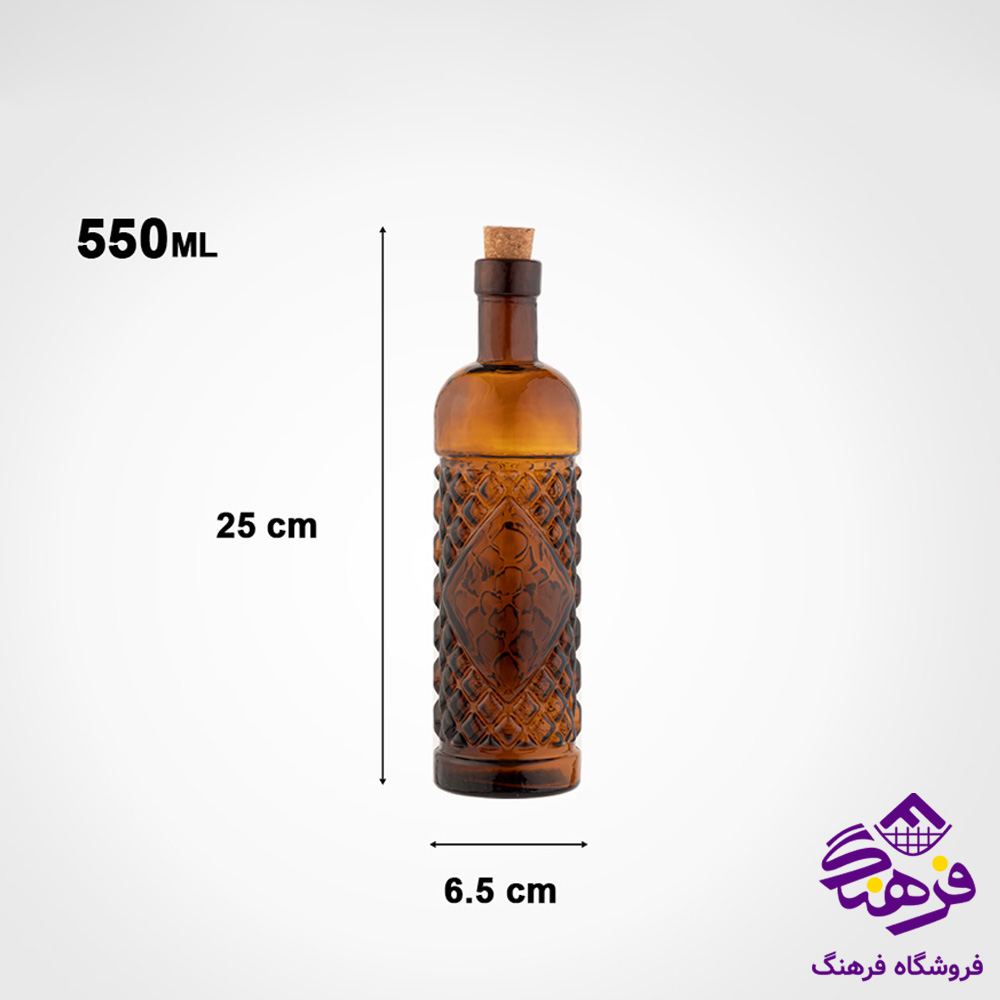 بطري ابليمو درب چوبي پنبه اي دارک ليمون