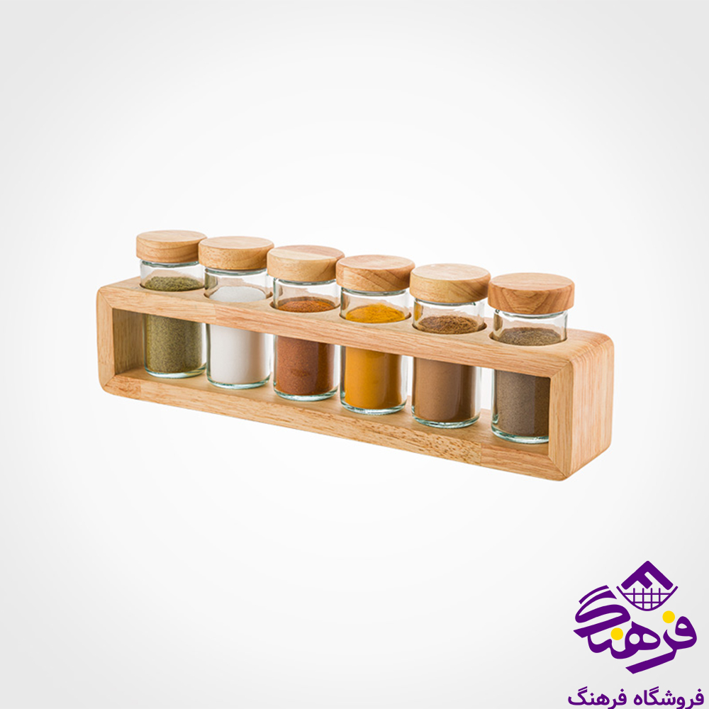 ادویه لیمون درب چوبی (6عددی)