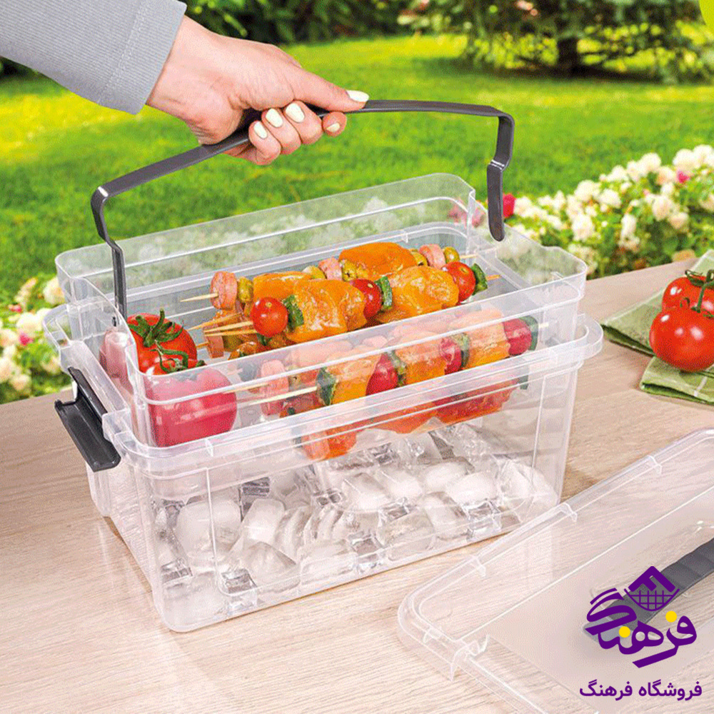 باکس مسافرتی 9لیتر با مخزن یخ لیمون
