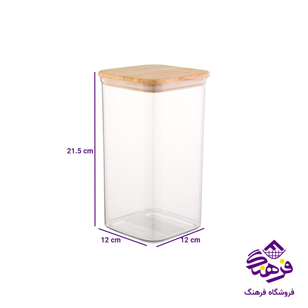 بانکه درب چوبی 4 گوش لیمون مدل سارینا سایز 1 