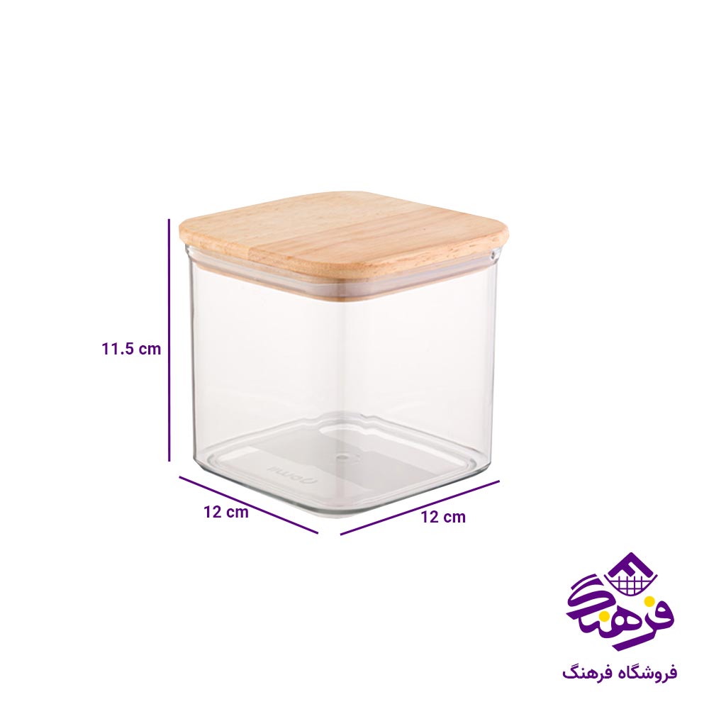بانکه درب چوبی 4 گوش لیمون مدل سارینا سایز 3 