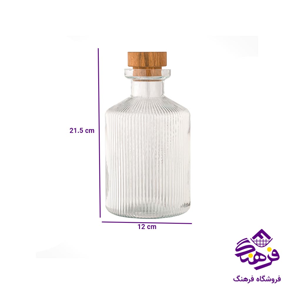 تنگ اب درب چوبی 1.35 لیتر لیمون