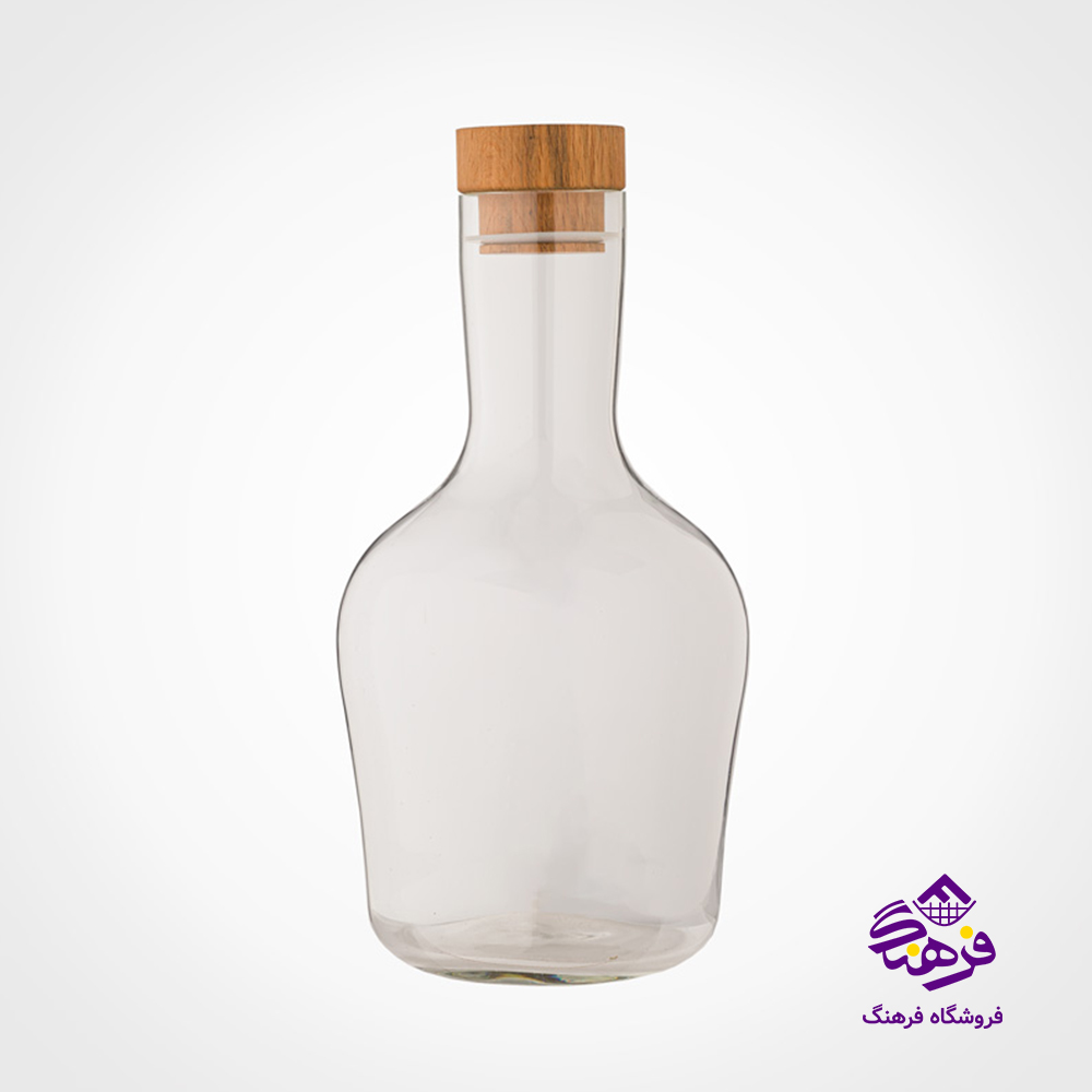 بطری اب لیمون 1/5 درب چوبی