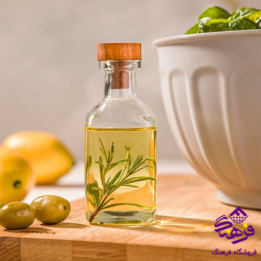 بطری 130میلی لیتر درب چوبی لیمون