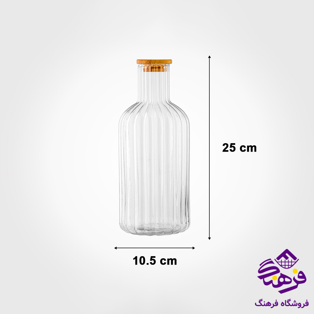 بطری 1.4لیتر درب چوبی لیمون