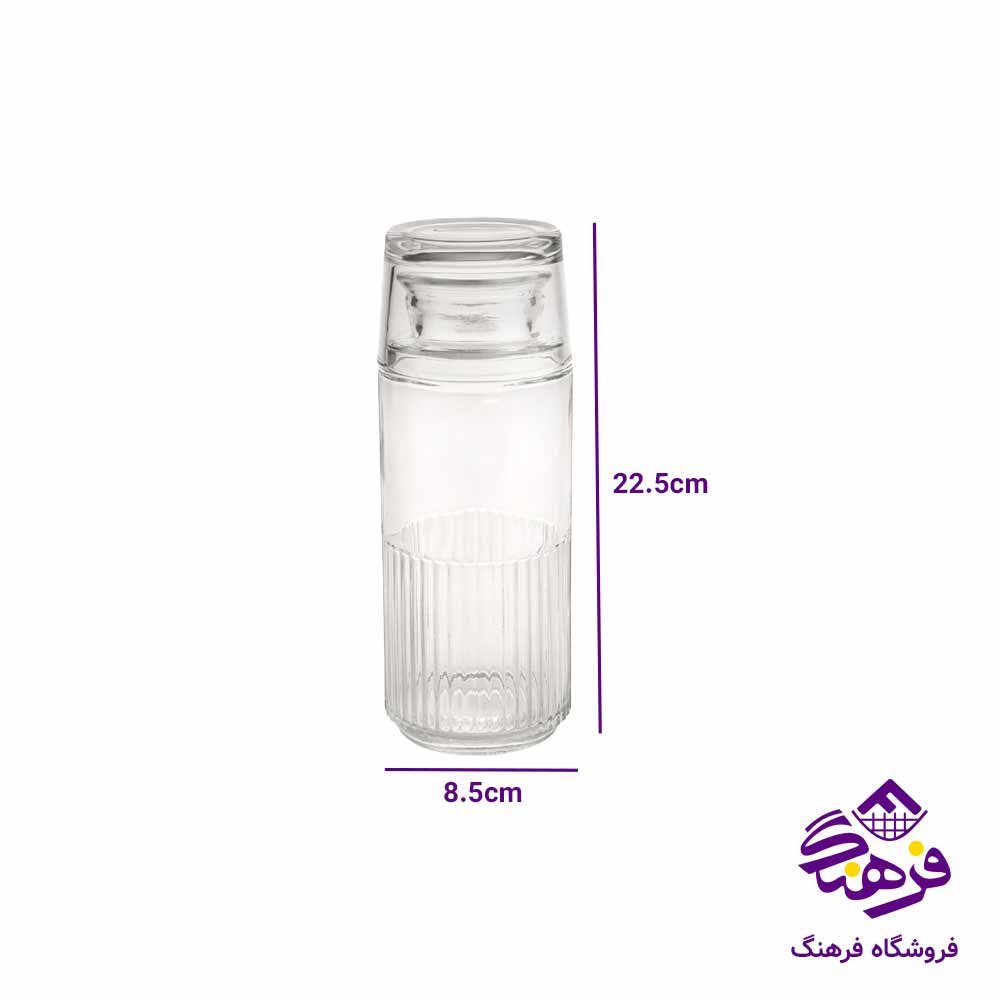 بطری و لیوان 550 میلی لیتر لیمون مدل شب