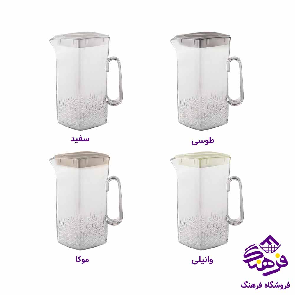 پارچ کریستال لیمون مدل  چهارگوش
