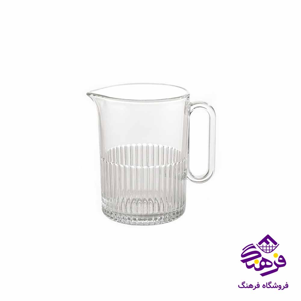 پارچ شیشه ای لیمون مدل شیاردار 
