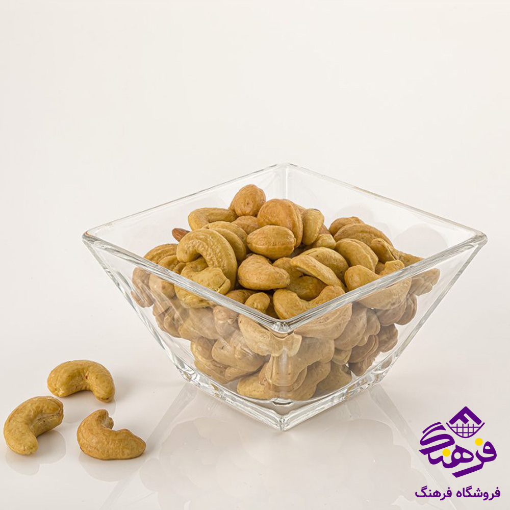 کاسه سرو مربع شیشه ای 6 عددی لیمون