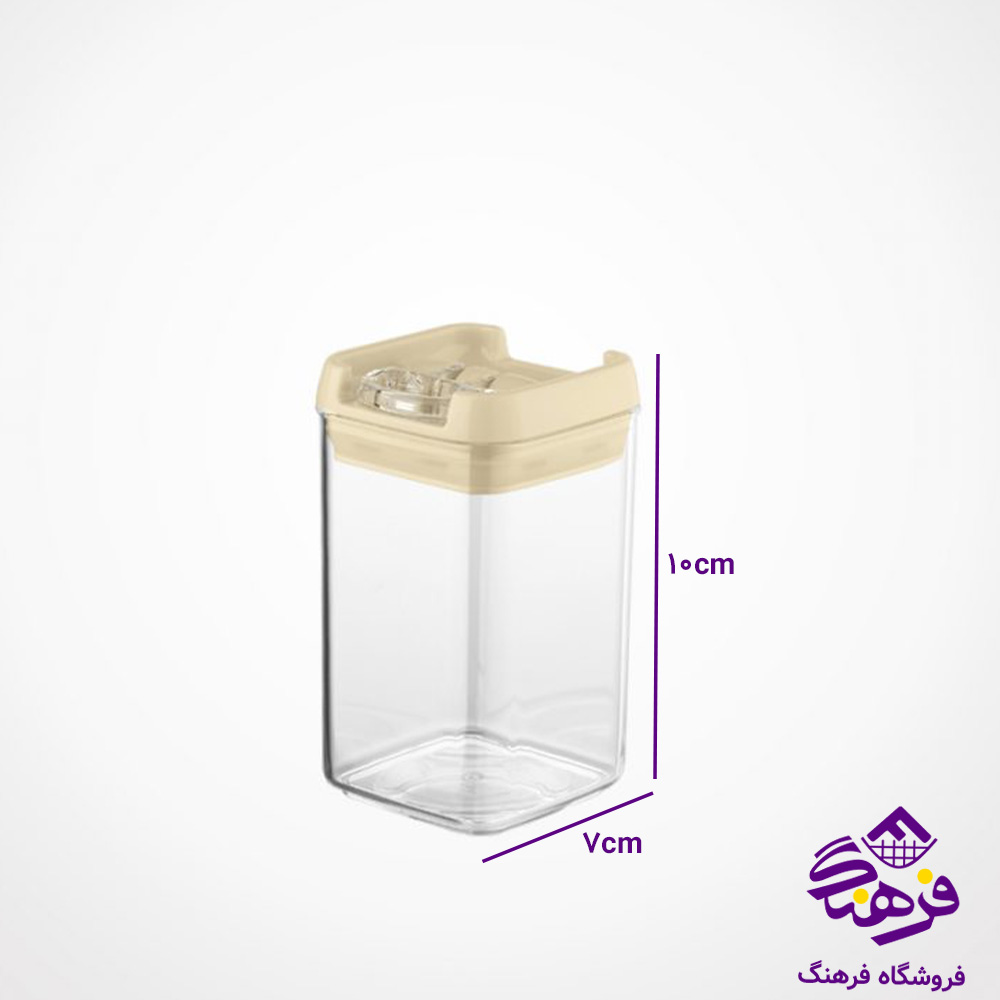 جا ادویه چهارگوش سارینا سایز 3 لیمون