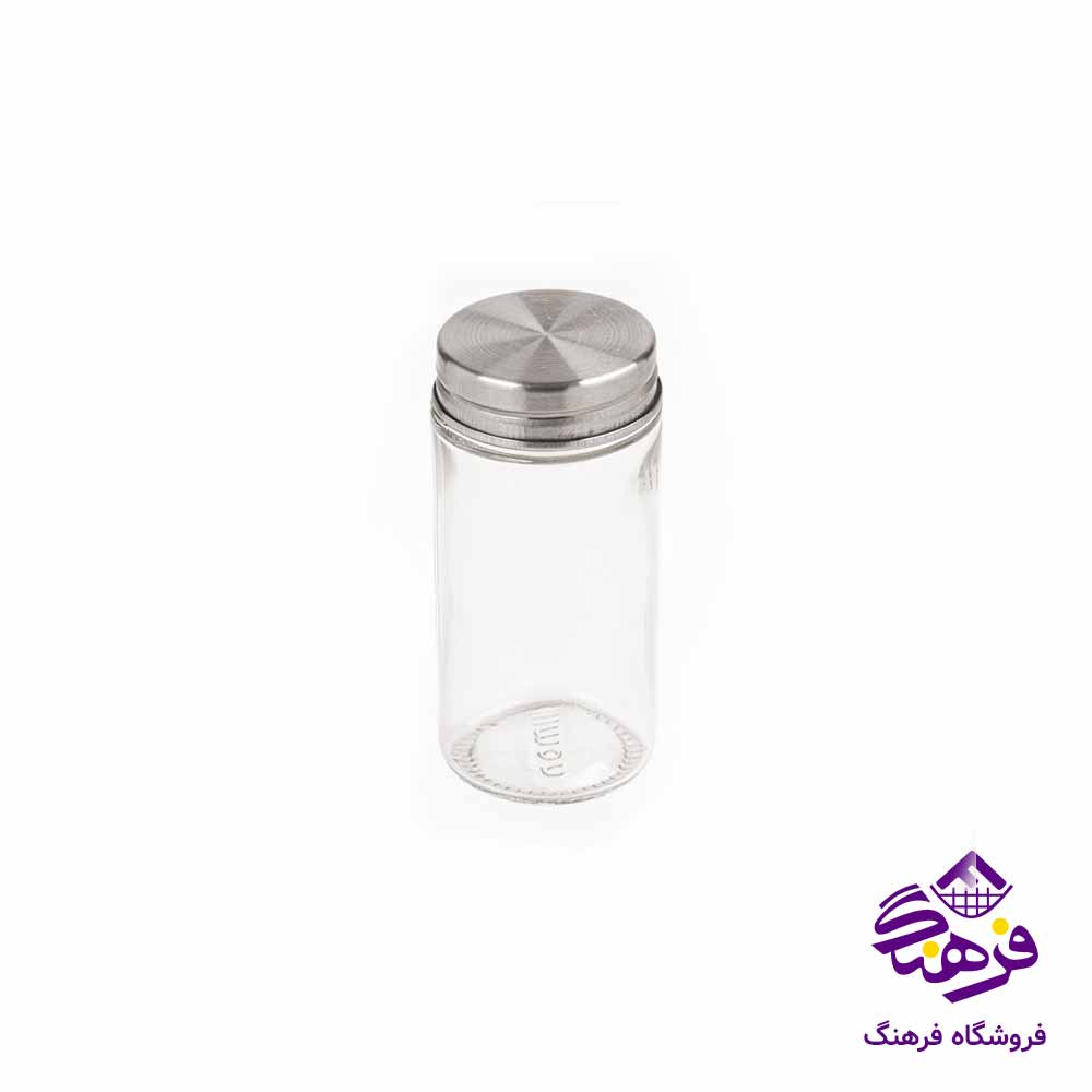 ادویه پاش شیشه ای لیمون مدل درب فلزی 100 سی سی