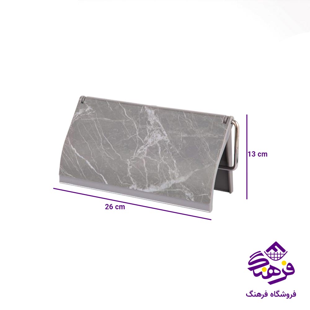 جا دستمال توالت لیمون مدل ماربل طرح گل