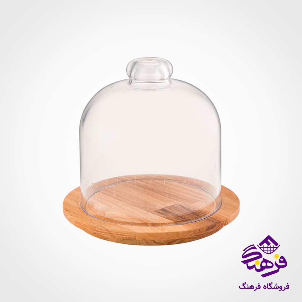 ظرف سرو پنیر لیمون کف چوب