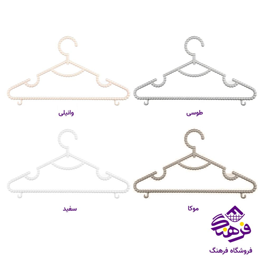 چوب لباسی لیمون مدل گردان سایز 1 (4 عددی)