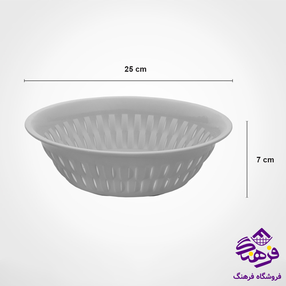 سبد گرد بزرگ طرح بامبو لیمون