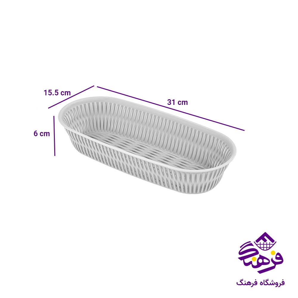 سبد بیضی لیمون مدل بامبو سایز 2